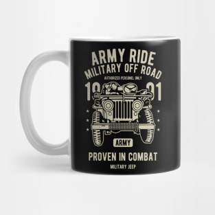 Army Ride Jeep | Miliarty Rides | WW2 US Army | Military Vehicles Mug